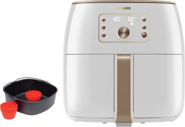 Philips Airfryer Smart Sense 7.3L med bageform HD9870/20 Philips Hvid