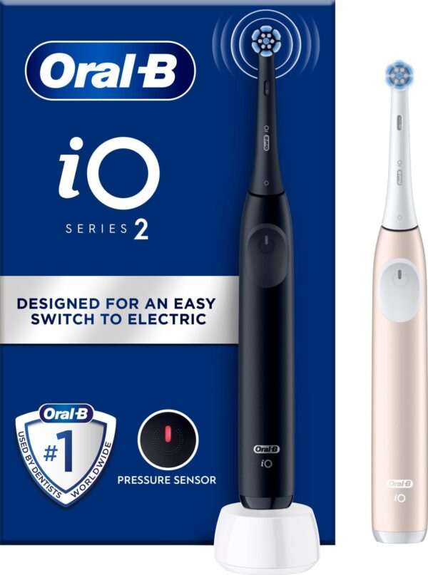 Oral-B iO2 Duo elektrisk tandbørste 612470 (Nattesort+ Rolig Pink) Oral-B Sort