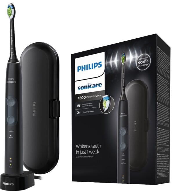 Philips Sonicare ProtectiveClean 4500 elektrisk tandbørste HX683053 Philips Sort