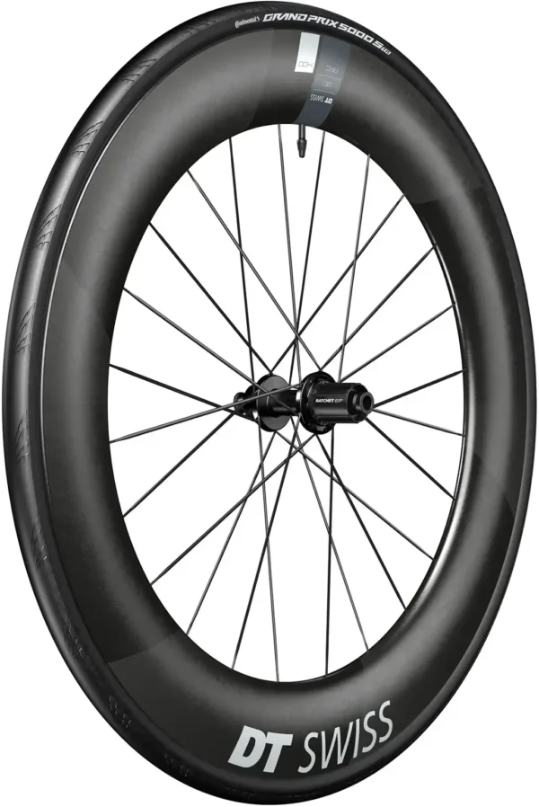 DT Swiss Wheel ARC 1400 Dicut 80 (Inkl. Dæk & Slange) 700c Rear - Shimano/SRAM DT Swiss