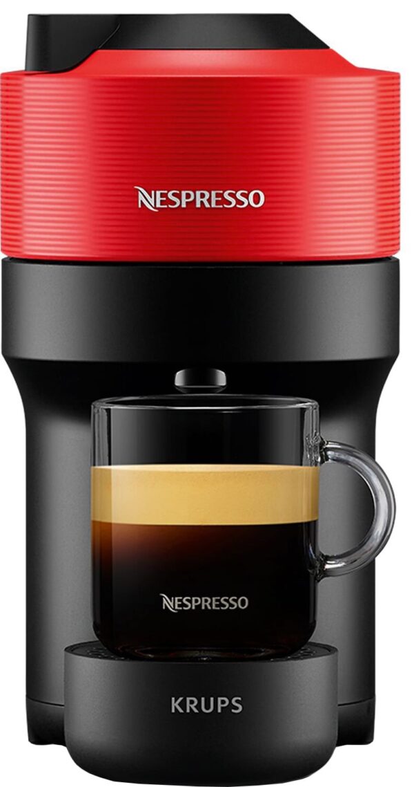 Nespresso Vertuo Pop kapselkaffemaskine fra Krups XN920510WP (spicy red) Krups Rød