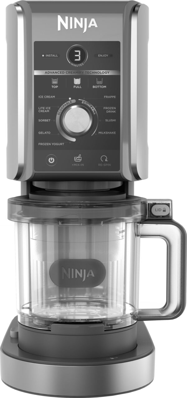 Ninja CREAMi Deluxe ismaskine NC501EU (sort/sølv) Ninja Sort