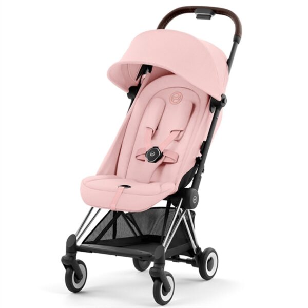 Cybex COYA Klapvogn Chrome Dark Brown Peach Pink Cybex